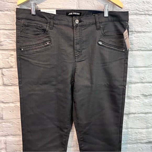 NWT Joe Fresh 32” Classic Slim Mid Rise Hurricane Grey Jeans WF8B146080 - Picture 5 of 12